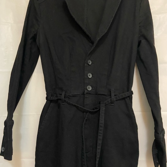 Free People black Lon sleeved Calico jumpsuit. sZ S - Picture 1 of 13
